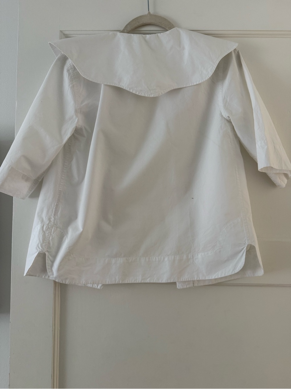 Ganni White oversized Collar Blouse - Picture 3 of 3